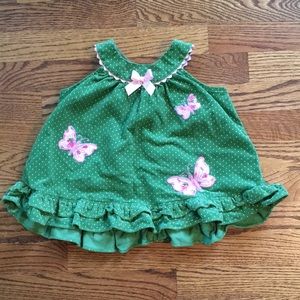 Green polka dot dress 🦋